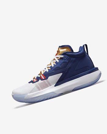 Nike Zion 1 Azules Blancos Metal Dorados | MX 4787